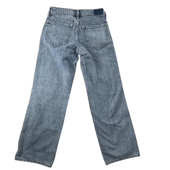 NWT Hollister Low-Rise Baggy Jeans Sz 23 Reg 000R Distressed Wide Leg Denim‎ - Picture 2 of 6